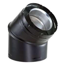 DuraVent DirectVent 4 in. D X 4 in. D 45 deg Aluminum/Galvanized Steel Elbow Exhaust
