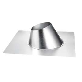 DuraVent DirectVent 6 in. D Galvanized Steel Adjustable Fireplace Roof Flashing