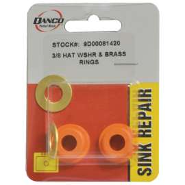 Danco 9/32 in. D Brass Cone Washer 2 pk