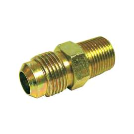 JMF Company 3/8 in. Flare X 1/4 in. D Male Brass Adapter