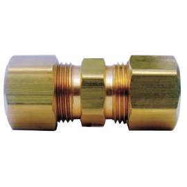 JMF Company 1/2 in. Compression X 1/2 in. D Compression Yellow Brass Union