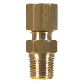 JMF Company 1/4 in. Compression X 1/8 in. D MPT Brass Connector