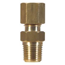 JMF Company 1/4 in. Compression X 1/4 in. D Male Brass Connector