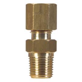 JMF Company 3/8 in. Compression X 1/4 in. D Male Brass Connector