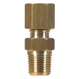 JMF Company 1/2 in. Compression X 3/8 in. D Male Brass Connector
