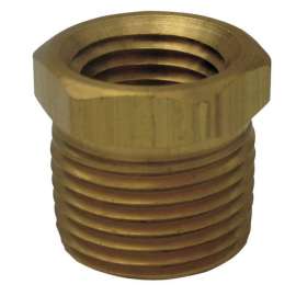 JMF Company 3/8 in. MPT X 1/8 in. D FPT Brass Hex Bushing
