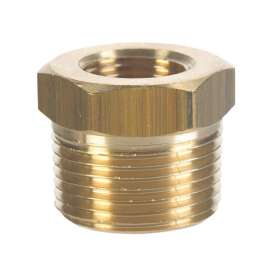 JMF Company 1/2 in. MPT X 1/4 in. D FPT Brass Hex Bushing