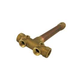 Campbell Brass Brown 1-1/4 in. Tank Cross