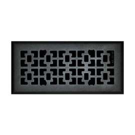 Tru Aire 4 in. H X 12 in. W 1-Way Matte Steel Floor Diffuser