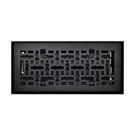 Tru Aire 4 in. H X 12 in. W 1-Way Matte Steel Floor Diffuser