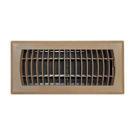 Tru Aire 4 in. H X 12 in. W 1-Way Powder Coat Brown ABS Plastic Floor Diffuser