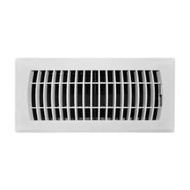 Tru Aire 4 in. H X 12 in. W 1-Way Powder Coat White ABS Plastic Floor Diffuser
