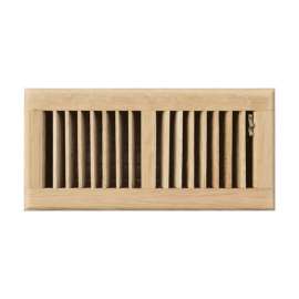 Tru Aire 4 in. H X 10 in. W 2-Way Oak Brown Steel Floor Diffuser