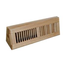 Tru Aire 4 in. H X 15 in. W 2-Way Oak Brown Wood Baseboard Diffuser