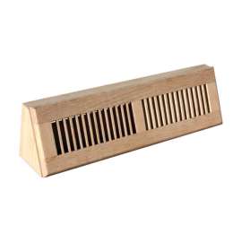 Tru Aire 4 in. H X 18 in. W 2-Way Oak Brown Wood Baseboard Diffuser