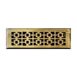 Tru Aire 2 in. H X 12 in. W 1-Way Antique Steel Floor Diffuser