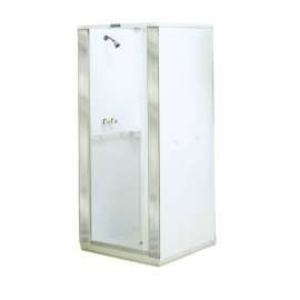 Mustee Durastall 75.38 in. H X 36 in. W X 36 in. L White Shower Stall