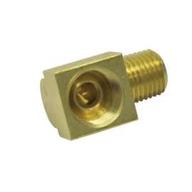 JMF Company 3/8 in. Flare X 1/4 in. D MPT Yellow Brass Inverted Elbow
