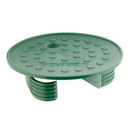 Groundtopper 7 7/16 in. W X 1 7/8 in. H Round Valve Box Lid Green