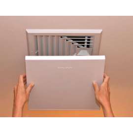 Elima-Draft 1 in. H X 9 in. W Matte White Aluminum Register Cover