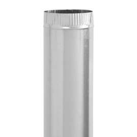 Imperial 4 in. D X 30 in. L Galvanized Steel Furnace Pipe