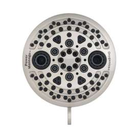 Oxygenics Brushed Nickel ABS 5 settings Showerhead 1.75 gpm