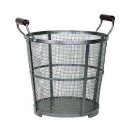 Panacea Prairie Gray Antique Iron Log Bin