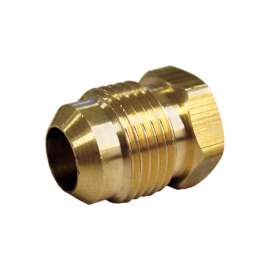 JMF Company 5/8 in. Flare Brass Hex Plug