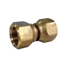 JMF Company 3/8 in. Flare X 3/8 in. D Flare Brass Swivel Connector