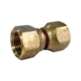 JMF Company 5/8 in. Flare X 1/2 in. D Brass Swivel Connector