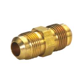 JMF Company 3/8 in. Flare X 1/4 in. D Flare Brass Union