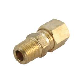 JMF Company 1/8 in. Compression X 1/8 in. D Brass Connector