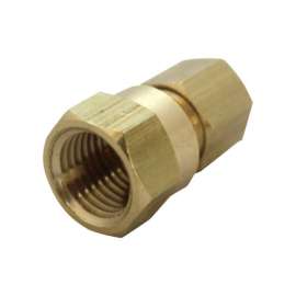 JMF Company 1/4 in. Compression X 3/8 in. D FPT Brass Compression Adapter