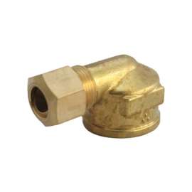 JMF Company 1/4 in. Compression X 1/4 in. D FPT Brass 90 Degree Elbow