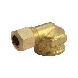 JMF Company 3/8 in. Compression X 1/4 in. D FPT Brass 90 Degree Elbow