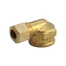 JMF Company 3/8 in. Compression X 3/8 in. D FPT Brass 90 Degree Elbow