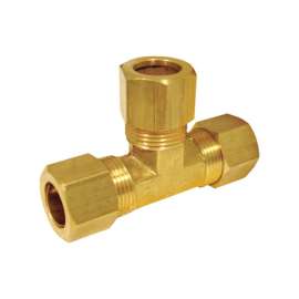 JMF Company 1/2 in. Compression X 1/2 in. D Compression Brass Tee
