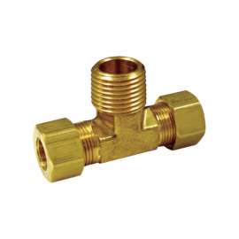 JMF Company 3/8 in. Compression X 3/8 in. D Compression Brass Tee
