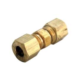 JMF Company 1/4 in. Compression X 3/16 in. D Compression Brass Union