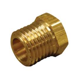 JMF Company 1 in. MPT X 3/8 in. D FPT Brass Hex Bushing