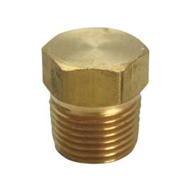 JMF Company 1/2 in. MPT Brass Hex Head Plug