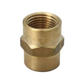 JMF Company 3/8 in. FPT X 1/4 in. D FPT Brass Reducing Coupling