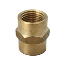 JMF Company 1/2 in. FPT X 3/8 in. D FPT Brass Reducing Coupling