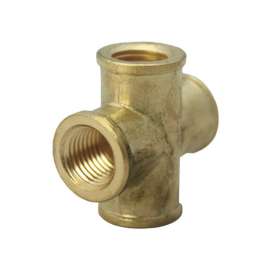 JMF Company 1/4 in. FPT X 1/4 in. D FPT Brass Cross