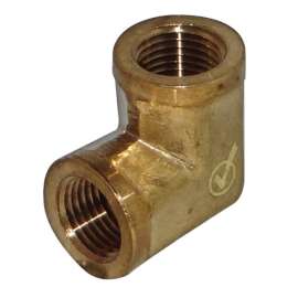 JMF Company 3/4 in. FPT X 3/4 in. D FPT Brass 90 Degree Elbow