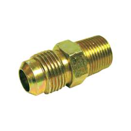 JMF Company 5/16 in. Flare X 3/8 in. D MPT Brass Connector