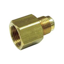 JMF Company 3/8 in. Female Flare X 1/2 in. D Male Flare Brass Reducing Adapter