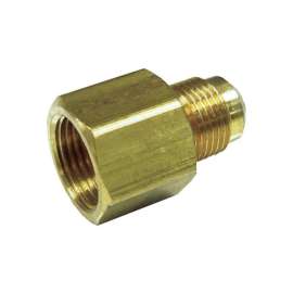 JMF Company 1/2 in. Female Flare X 5/8 in. D Male Flare Brass Reducing Adapter
