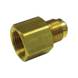 JMF Company 5/8 in. Female Flare X 1/2 in. D Male Flare Brass Reducing Adapter