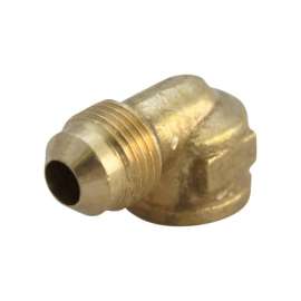 JMF Company 1/2 in. Flare X 3/8 in. D FPT Brass 90 Degree Elbow
